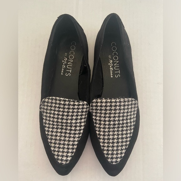 Coconuts by Matisse women's 8 Nano houndstooth pointed toe flats EUC - Picture 1 of 6